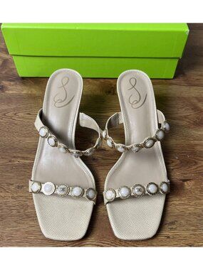 Sam Edelman Palma Women's Banana Cream Sandals Size 8.5 M